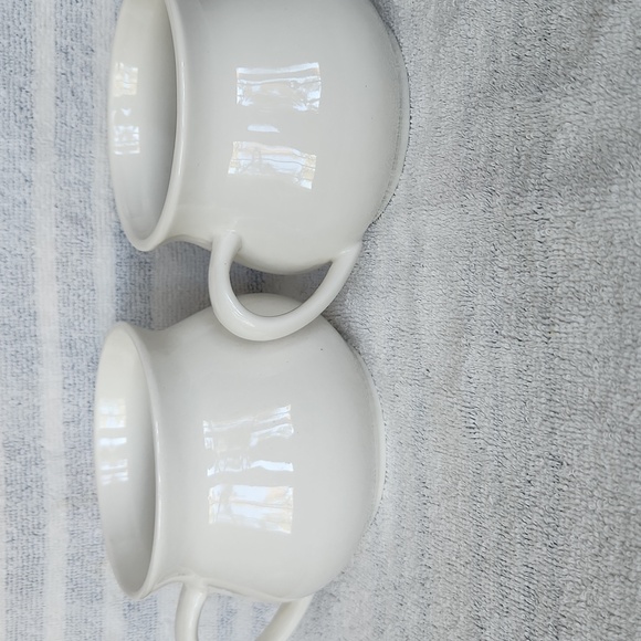 Vintage 70s/80s Ceramic Soup Mugs Set of 2 | Mushroom & Onion Soup Recipes Cups - Picture 5 of 6